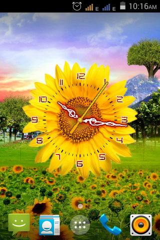 Sunflower Clock