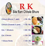 Sitaram Ke Special Chole Bhature menu 1