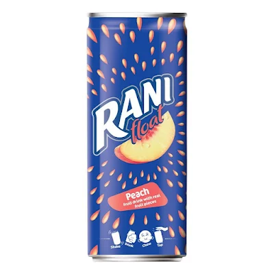 Rani Float - Peach, Fruit Drink With Real Fruit Pieces - 180 ml