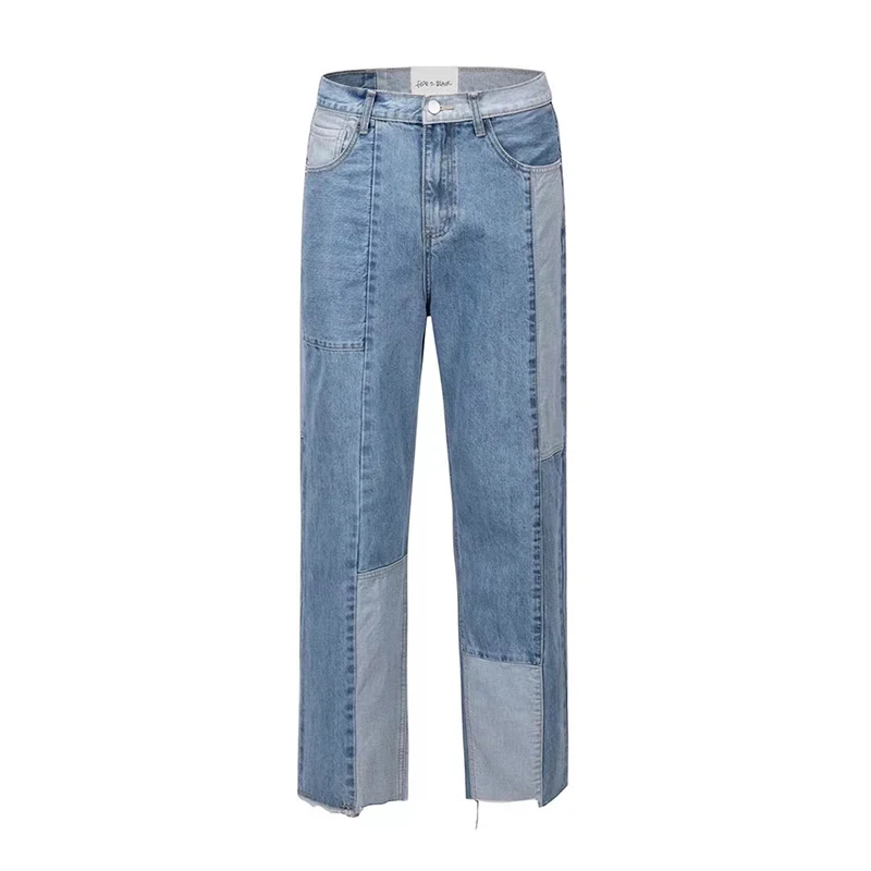 Jean décontracté droit ample pour homme Confort et style au quotidien Parfait pour un look décontracté et polyvalent.