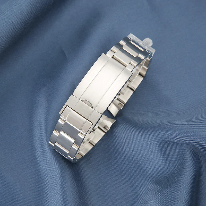Pulseira de relógio sólida de aço inoxidável com três esferas — Durável, elegante e confortável — Atualize seu relógio.