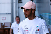 Mercedes' F1 driver Lewis Hamilton before a practice session at the Hungarian Grand Prix at Hungaroring, Budapest, Hungary on July 26, 2018. 