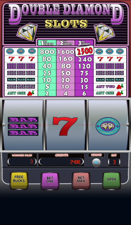 Double diamond slot machine payout The best online roulette