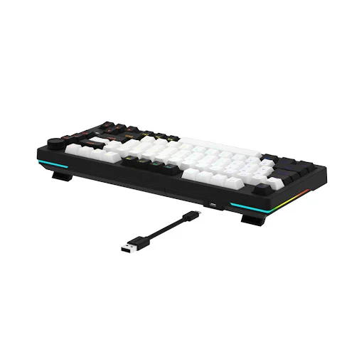 Bàn phím cơ Gaming DAREU EK75 White-black_Firefly switch