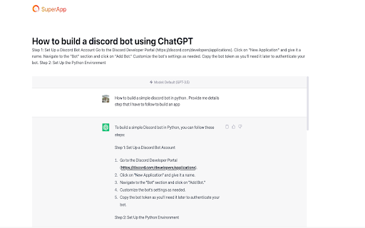 SuperApp:Share ChatGPT conversation securely