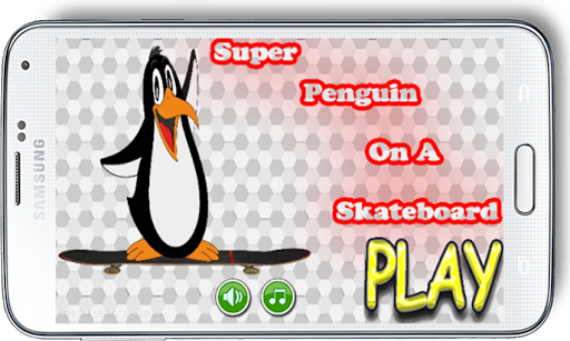 Super Penguin On A Skateboard