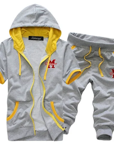 Men's hooded short sleeve sweater + - 3