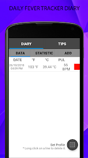 Body Temperature : Thermometer Fever Tracker 1.1 APK + Mod (المال غير محدود) إلى عن على ذكري المظهر