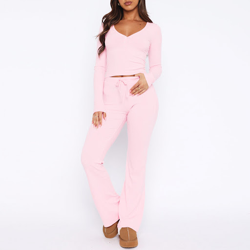 Title 8, European And American Solid Color Long Sleeve F...
