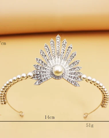 Couronne de mariée perle Princess B - 3