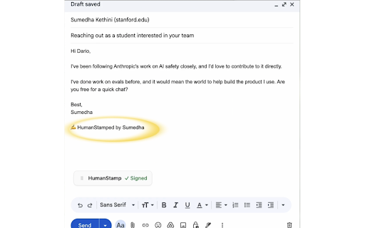 HumanStamp screenshot 3