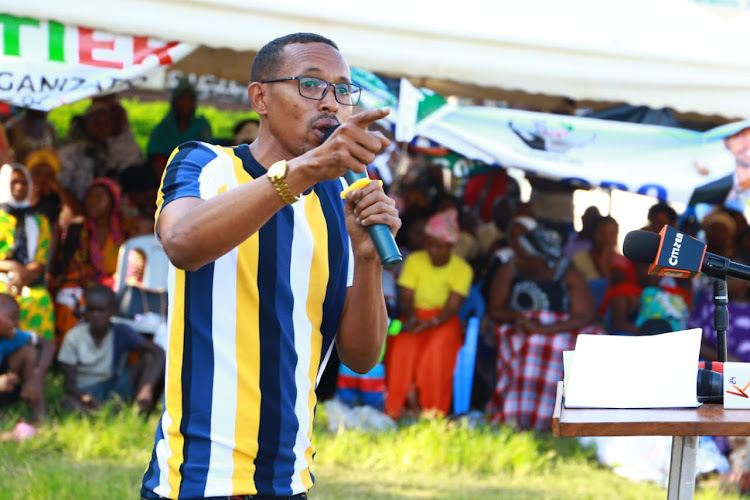 Nyali MP Mohammed Ali at Maweni Mixed Secondary School on August 29