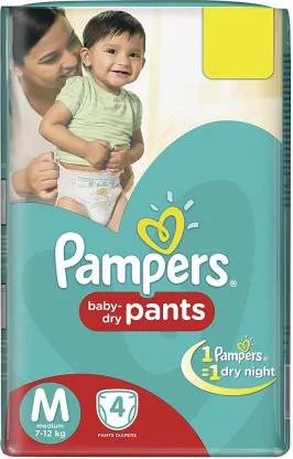 Pampers Baby-Dry Pants - M - 4 pcs