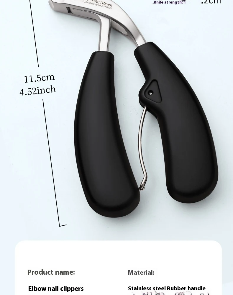 Title 11, Anti-spat schuin elleboog nagelknipper, grote o...