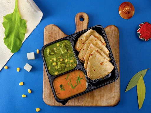 Corn Palak Paneer Mini Thali