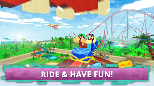 Dino Theme Park Craft: Ride Dinosaur Rollercoaster screenshots 6