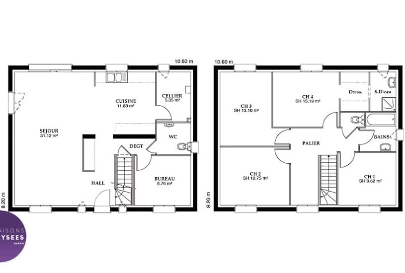  Vente Terrain + Maison - Terrain : 578m² - Maison : 109m² à Tonnay-Charente (17430) 