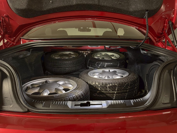 With its rear seat backs folded flat the GT CS can pack a useful amount of cargo. It's definitely not a one-trick pony.