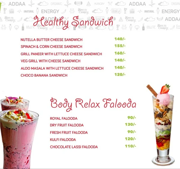 ENERGY ADDAA menu 