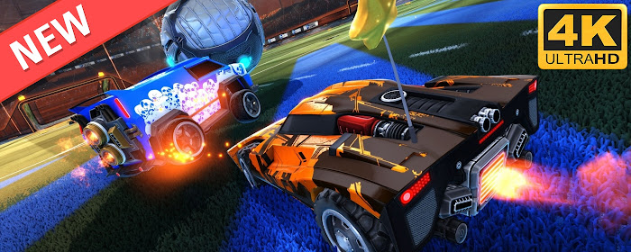 Rocket League HD Wallpapers New Tab Theme marquee promo image