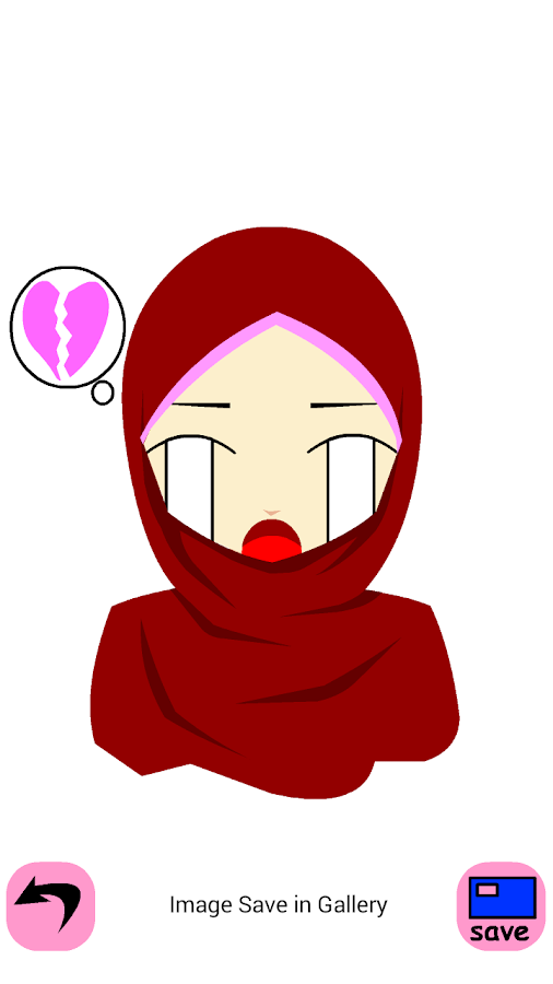 Hijab Emoticon Avatar Android Apps Google Play Screenshot Gambar