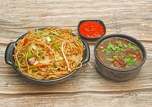 Veg Manchurian Noodles