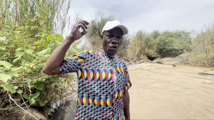 Diver Okero Okite of Umir village in Yala, Siaya county on January 28.