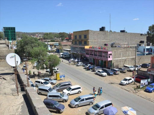 A section of Naivasha town on June 30,2016./FILE