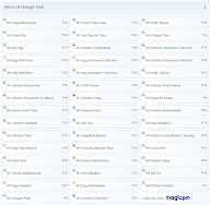 Hunger Hub menu 1