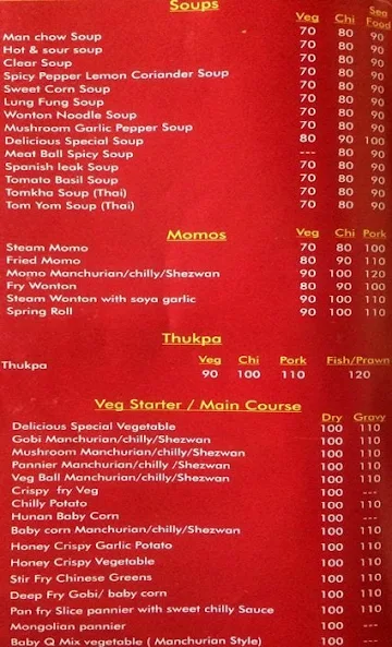 Delicious Momos menu 