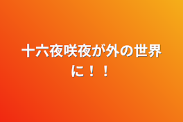 十六夜咲夜が外の世界に！！