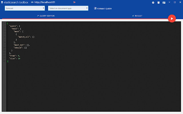 ElasticSearch Toolbox chrome extension