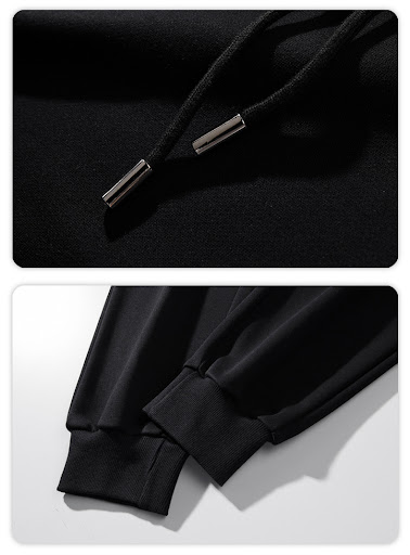 Title 7, Mens Thick Solid Color Versatile Casual Long S...