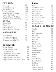 Sharma Ice Cream & Pavbhaji menu 2