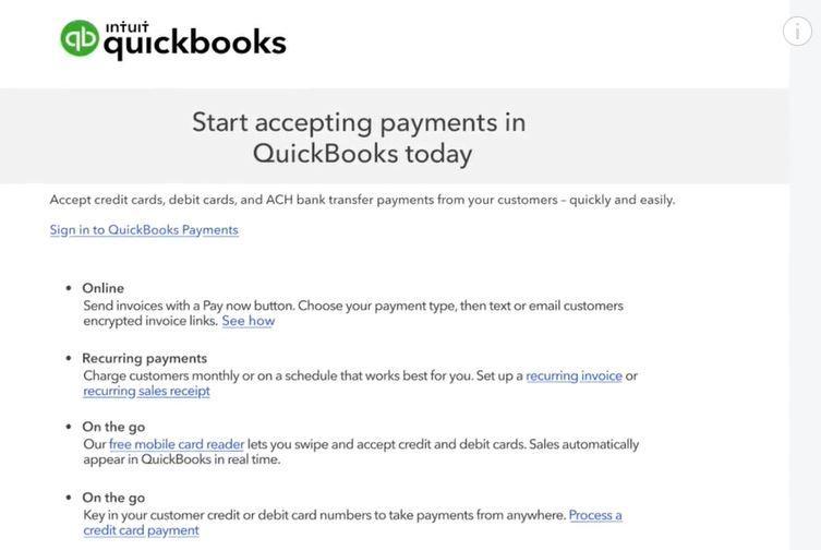 Accepting Payments Through QuickBooks 2