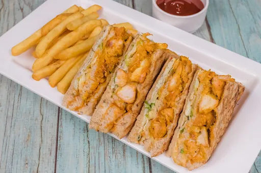 Chicken Tikka Club Sandwich