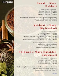 Chefcoat Biryani menu 1