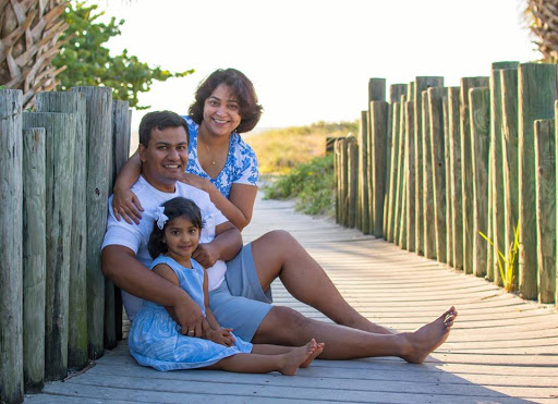 Indian family parent and daughter