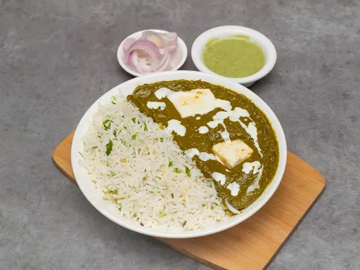 Palak Paneer Rice Bowl