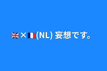 「🇬🇧×🇫🇷(NL) 妄想です。」のメインビジュアル