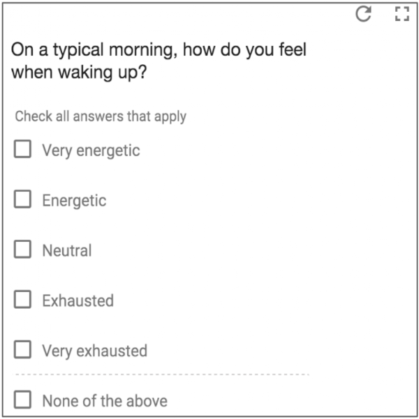 Inappropriate question format