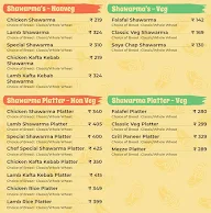 Habibi Shawarma menu 1