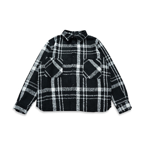 Title 5, High Street Check Drop Shoulder Loose Trendy Sh...