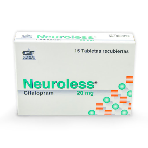 Citalopram Neuroless 20Mg X 15 Tabletas Global Farma 20mg x 15 Tabletas