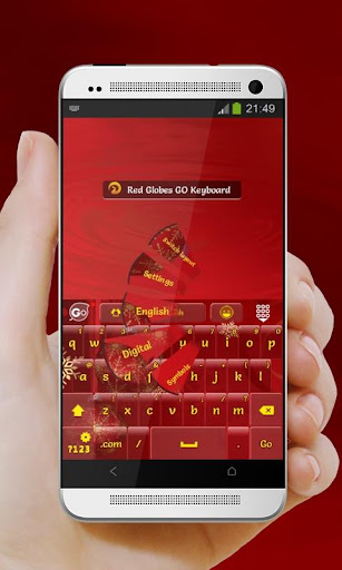 免費下載個人化APP|Red Globes GO Keyboard app開箱文|APP開箱王