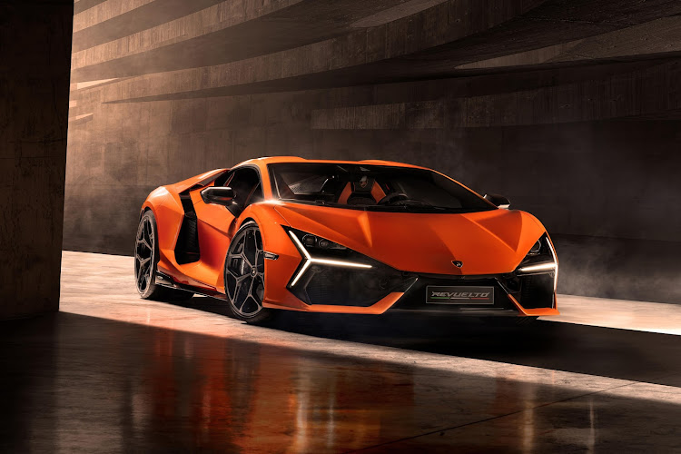 The petrol-electric Lamborghini Revuelto replaces the Aventador.