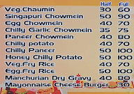 Taka Tak Fast Food menu 2