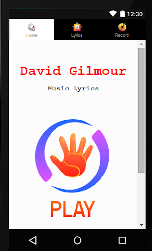 Lyrics David Gilmour