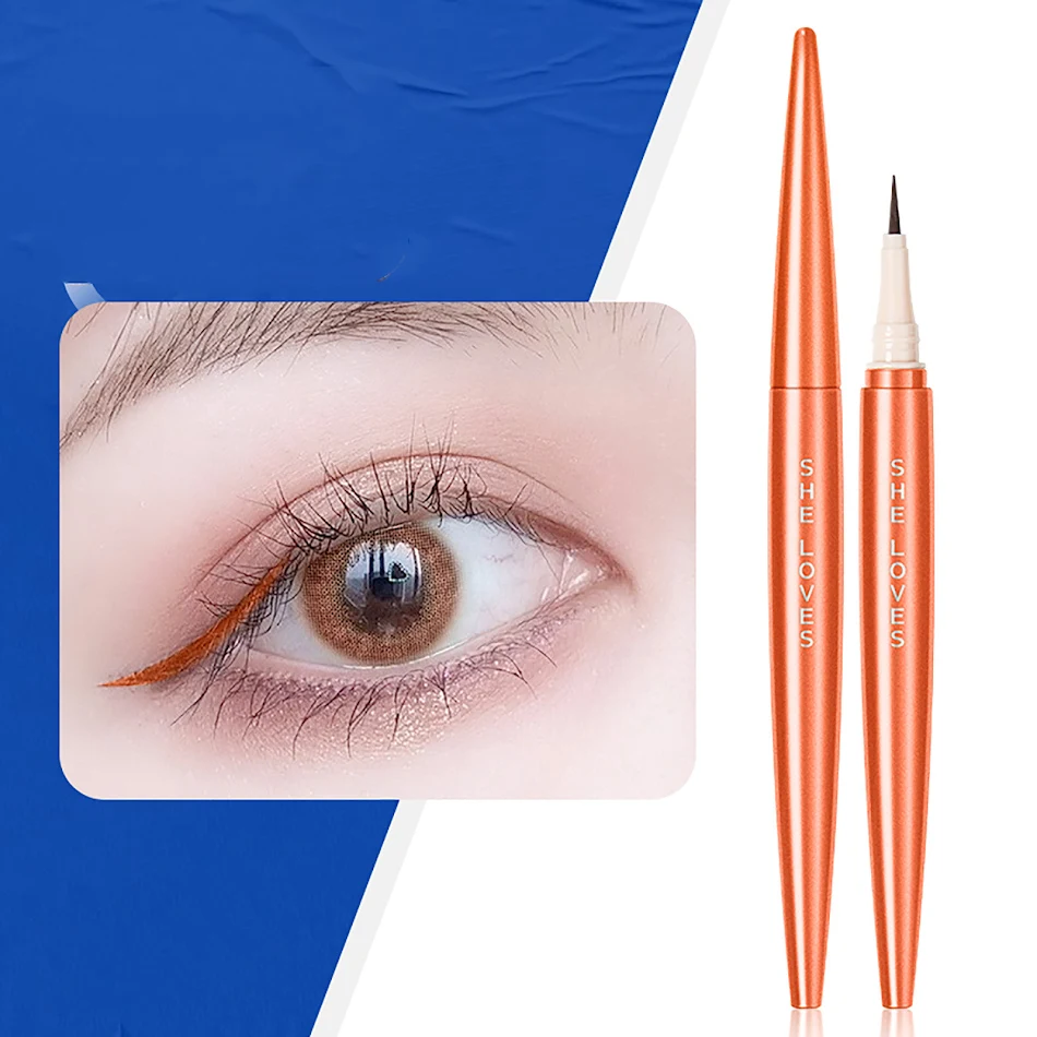 Sıvı Eyeliner Kalemi Siyah Kahverengi Ekstra İnce Alt Kirpikler İçin Hassas Uygulama Uzun Ömürlü Kolay Kullanım