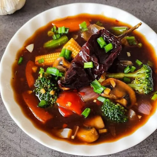 Veggies In Hot Garlic [Gravy]